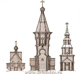 Деревянные церкви: клетская, шатровая, ярусная - www.Arhitekto.ru