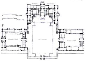 План замка Бленхейм. Вэнброу - www.Arhitekto.ru