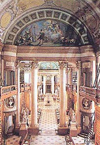 Интерьер императорской библиотеки, Вена. 1723-1737- www.Arhitekto.ru