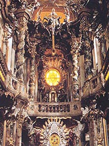 Интерьер церкви Святого Яна Непомуцкого, Мюнхен. Братья Азам - www.Arhitekto.ru