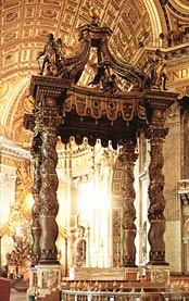 Бронзовый балдахин в соборе Св. Петра в Риме - www.Arhitekto.ru