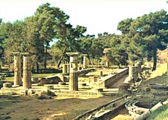 Развалины дорического храма Геры. Олимпия. Греция - www.Arhitekto.ru