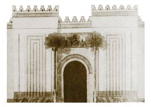 Портал дворца Саргона в Дур-Шаррукине. Реконструкция  - www.Arhitekto.ru