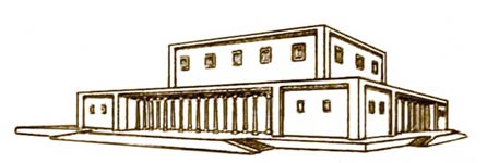 Дворец Кира в Пасаргадах. Реконструкция общего вида - www.Arhitekto.ru