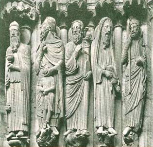 Собор в Шартре. Скульптура северного центрального портала. 1200-1215 гг. - www.Arhitekto.ru