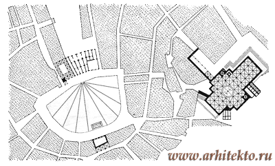 План центральной части Сиены с Пьяцца дель Кампо и Соборной площадью - www.Arhitekto.ru